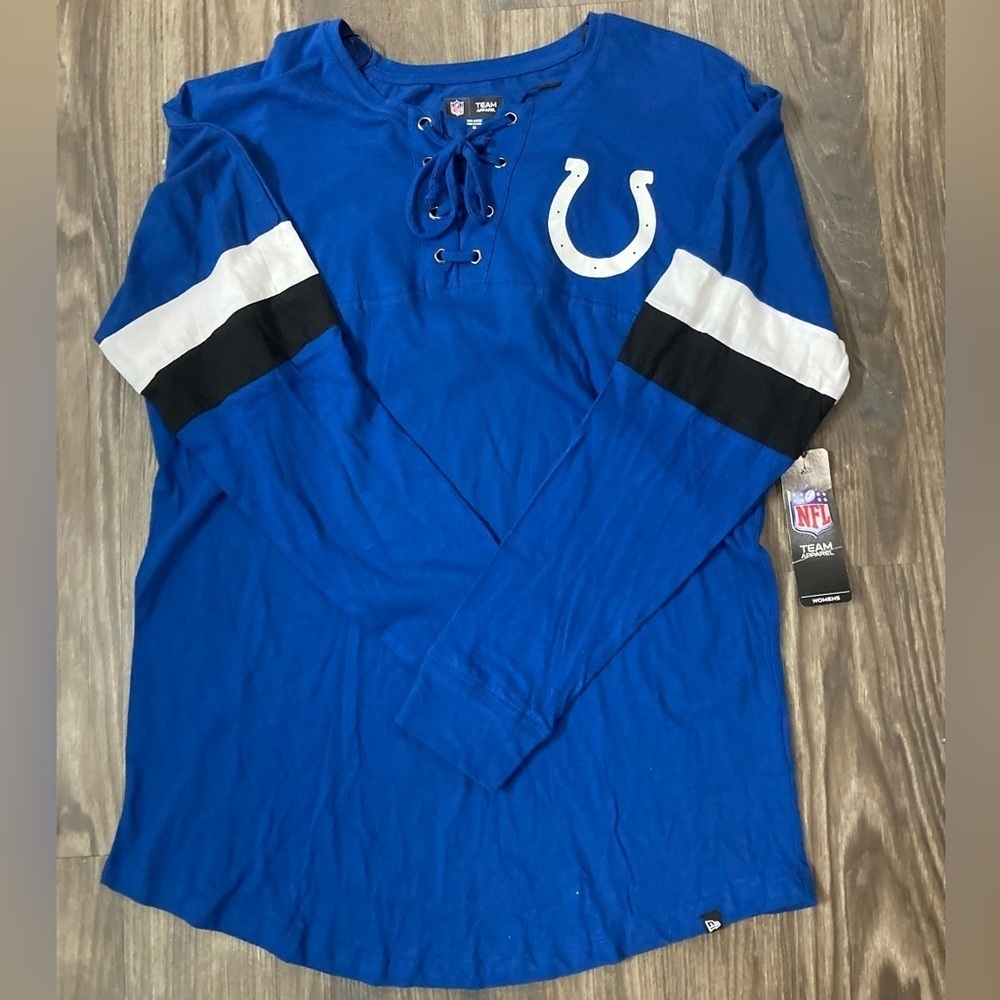 NWT NFL Team Apparel Women’s Medium Indianapolis Colts Long Sleeve Blue Shirt